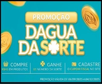 banner oficial da promoção dagua da sorte 2025 com destaque para prêmios de r$500 semanais e r$15.000 no prêmio final.