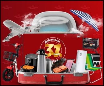 Promoção Aniversário Peruzzo 31 Anos: concorra a viagens, scooters, TVs, eletrodomésticos e mais de R$300 mil em prêmios no Rio Grande do Sul até 30/10/2025.