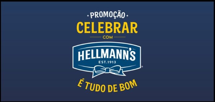 Imagem promocional da campanha Hellmann’s Celebrar é Tudo de Bom, destacando prêmios como o grande sorteio de R$500 mil e itens colecionáveis de cerâmica, incluindo pratos, tigelas e saladeiras. A arte incentiva os consumidores a comprarem produtos Hellmann’s, cadastrar suas notas fiscais no site oficial da promoção e participar até 13 de janeiro de 2026, com a frase principal reforçando que celebrar com Hellmann’s é tudo de bom.