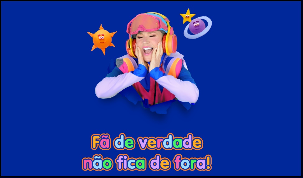Imagem oficial da Promoção Dia das Crianças com Xuxa 2025, lançada pela Sony Music, destacando a Rainha dos Baixinhos e os prêmios da campanha. A arte apresenta a chamada para o concurso cultural, que convida os fãs a resgatarem memórias da infância e a participarem gratuitamente para concorrer a kits exclusivos de arte.