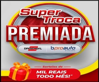 Banner da Promoção Super Troca Premiada Bproauto mostrando carro em destaque, frascos de óleo da marca bproauto, logotipo da DPaschoal e informações sobre os prêmios instantâneos e viagem dos sonhos de até R$15.000,00.