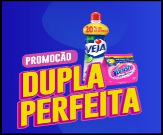 Imagem promocional da promoção Dupla Perfeita Bahamas com produtos Veja e Vanish, oferecendo 1 ano de supermercado grátis em Minas Gerais.