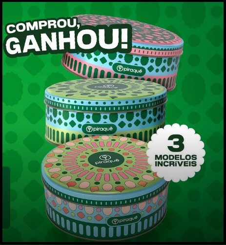 Compre os biscoitos Piraquê na promoção especial e leve para casa uma lata colecionável exclusiva.