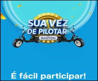Promoção Sua Vez de Pilotar Baston 2025: participe e concorra a scooters elétricas nos Supermercados Baklizi, RS