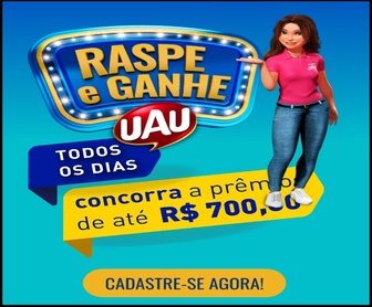 Imagem promocional da campanha Raspe e Ganhe UAU Ingleza 2025 com prêmios de até R$700 em créditos digitais, válida em São Paulo até 20/12/2025.