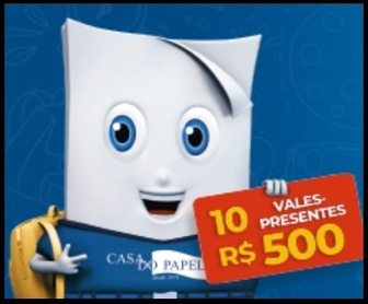 Mega Feirão Volta às Aulas Casa do Papel 2026 com destaque para a chance de concorrer a 10 vales-presentes de R$500 em compras de material escolar no Rio Grande do Sul