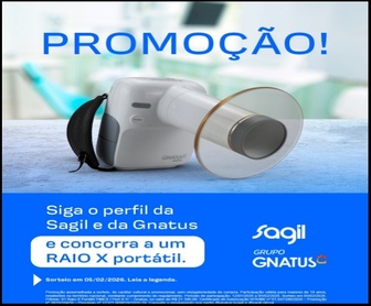 Banner promocional da Promoção Conheça a Sagil 2026 mostrando Raio-X Portátil TIMEX / Port-X IV da Gnatus com destaque para participação gratuita.