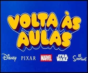 Promoção Volta às Aulas Papelaria Disney 2026 com cadernos e materiais licenciados Disney, Marvel, Pixar, Star Wars e Simpsons e destaque para sorteio de notebooks Lenovo