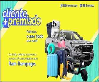 Imagem promocional da Promoção Cliente Mais Premiado BrasilSeg 2026 mostrando a picape Ram Rampage, iPhones e outros prêmios, com destaque para como cadastrar na promoção e participar dos sorteios.