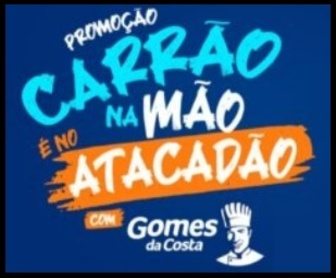 Imagem da Promoção Gomes da Costa Atacadão 2026 destacando prêmio de caminhonete zero km e informações de cadastro até 13 de maio de 2026.