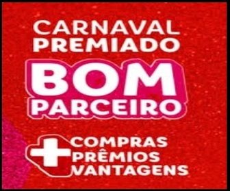 Imagem da Promoção Carnaval Premiado Bom Parceiro 2026 mostrando kits de produtos da Cervejaria Petrópolis como Itaipava Pilsen, Petra Origem e TNT Energy Drink, destacando que os participantes podem cadastrar na promoção, participar da promoção e ganhar prêmios instantâneos e pontos de fidelidade pelo aplicativo Bom Parceiro.
