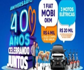 O Supermercado Crema está celebrando seu 40º aniversário com a promoção “40 Anos Celebrando Juntos”, que oferece prêmios incríveis, como um carro Fiat Mobi 0km, três motos elétricas, R$ 4 mil em vales-compra e R$ 20 mil em prêmios instantâneos. Para participar, os clientes devem se cadastrar no programa de fidelidade Clube Mania Crema e a cada R$ 100 em compras realizadas, ganham um cupom para concorrer.