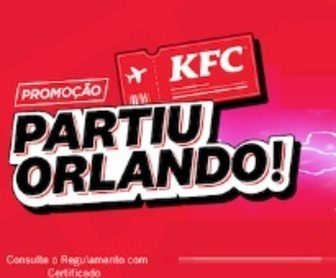 A Promoção KFC Partiu Orlando acontece entre os dias 14 de janeiro de 2025 e 12 de fevereiro de 2025. Para participar, basta realizar uma compra de R$ 30,00 ou mais em produtos do KFC, cadastrar a nota fiscal no site oficial da promoção e concorrer a uma viagem incrível para Orlando com tudo pago, incluindo transporte, hospedagem e ingressos para parques temáticos.