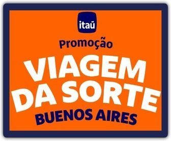 Imagem ilustrativa da Promoção Viagem da Sorte Itaú, mostrando destinos turísticos populares como Buenos Aires e Orlando, além de elementos visuais que representam viagens e prêmios, como passagens aéreas e cartões de presente.