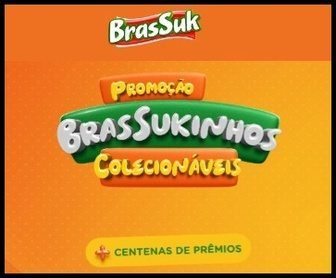 Imagem da Promoção Brassukinhos Colecionáveis com mascotes de pelúcia, giros da sorte e prêmios de até R$500.