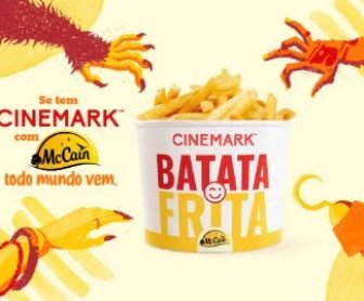 Prepare-se para uma experiência cinematográfica inesquecível com o sabor irresistível das batatas fritas McCain no Cinemark Eldorado! Aproveite a promoção exclusiva e concorra a um balde de batata frita grátis a cada ingresso comprado para sessões selecionadas. Não perca essa chance de saborear o melhor das batatas fritas enquanto se diverte no cinema!