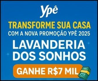 Imagem promocional colorida da campanha “Lavanderia dos Sonhos” da Ypê, mostrando produtos de limpeza, prêmios em dinheiro (R$7.000 via PicPay), ícones de aplicativos, máquinas de lavar e detalhes chamativos para incentivar a participação dos consumidores.