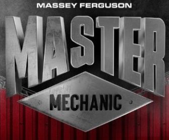 Imagem promocional da 3ª temporada do reality técnico Master Mechanic Brasil 2025, com destaque para um trator Massey Ferguson, mecânicos uniformizados e elementos visuais que remetem à competição e tecnologia no campo.