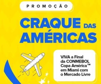 Participe da Promoção Craque das Américas do Mercado Livre e concorra a uma viagem incrível para a final da Copa América em Miami! Sinta a emoção de assistir ao vivo a um dos maiores eventos esportivos do mundo, com tudo pago pelo Mercado Livre. Não perca essa chance única de vivenciar momentos inesquecíveis ao lado de um acompanhante. Saiba como participar e aumente suas chances de ganhar!