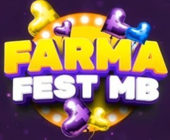 Banner promocional da campanha “FarmaFest MB 2024” da rede MB Farmácias, destacando prêmios como Smart TVs, smartphones, notebooks e bicicletas elétricas para clientes que realizarem compras a partir de R$ 100,00.