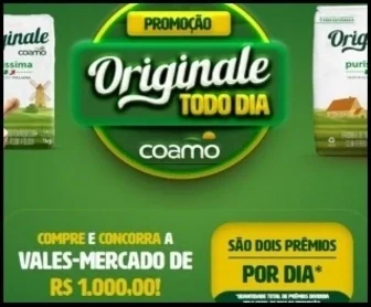 Participe da Promoção COAMO 2025: vales-mercado de mil reais
