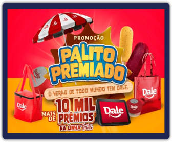 Imagem promocional da Dale Sorvetes apresentando a promoção 