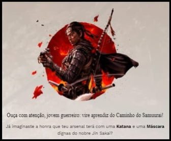 Descubra a chance de ganhar prêmios exclusivos no Sorteio Nuuvem Caminho do Samurai 2024! Com prêmios incríveis, incluindo réplicas de máscara, katana, capacete e espada, este sorteio é perfeito para entusiastas da cultura samurai e dos jogos Ghost of Tsushima e Elden Ring. Participar é fácil: crie uma conta no site da Nuuvem, faça compras e acumule números da sorte. A cada R$180,00 em compras você recebe um número da sorte, e se adquirir o jogo Ghost of Tsushima Director’s Cut, ganhará três números da sorte adicionais. O sorteio é válido de 16 de maio a 30 de junho de 2024. Não perca essa oportunidade única de mergulhar no universo samurai e garantir prêmios incríveis!