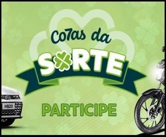 Banner promocional da campanha Cotas da Sorte 2025 do Sicoob Crediguaçu com prêmios como carro 0km, moto e brindes exclusivos para quem investir a partir de R$ 200 na Conta Capital.
