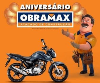 A Obramax Atacado de Construção está celebrando seu aniversário com uma promoção incrível que você não pode perder! Imagine poder dar aquele upgrade na sua construção ou reforma e ainda ganhar uma moto novinha. São 20 motos Honda CG 160 Fan 0km esperando por você! Participe e transforme seus projetos em realidade, acelerando com estilo.