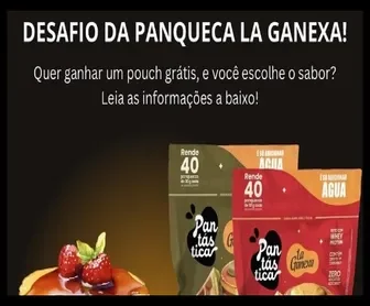 Desafio da Panqueca La Ganexa 2025: participe no Instagram e concorra a um pouch Pantástica grátis, escolhendo o sabor favorito.