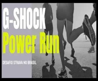 Corredores em movimento simbolizando o Desafio G-SHOCK Power Run no Brasil.