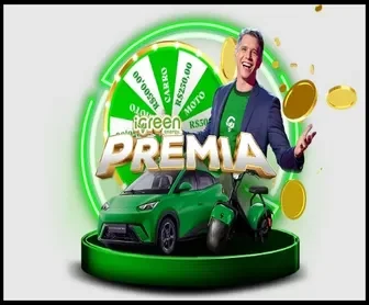 Promoção iGreen Premia com carro elétrico, scooter e roleta de prêmios.