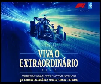 Promoção Viva o Extraordinário 2025 American Express oferece pacotes VIP para o Grande Prêmio de São Paulo de Fórmula 1.