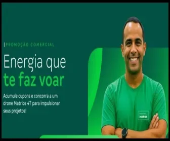 Promoção Intelbras Energia que te faz voar – acumule cupons e concorra a um drone Matrice 4T para impulsionar seus projetos.