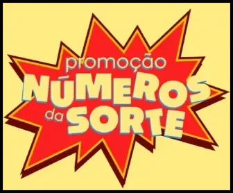 Logotipo colorido da Promoção Números da Sorte da Recife FM com letras em destaque sobre fundo amarelo e borda preta
