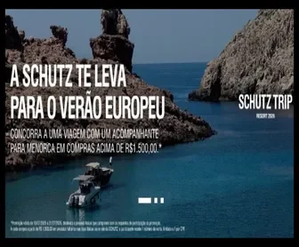 Imagem da promoção Schutz Trip 2025 que leva o cliente para o verão europeu em Menorca com compras acima de R$1.500,00.